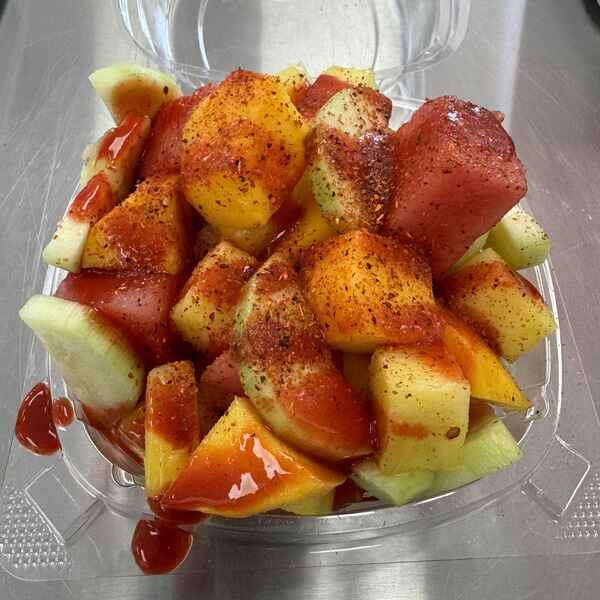Fruit Salad with Seasonings (Frutas) Fruit Salad with Seasonings (Frutas) at La Michoacana de Tocumbo in Santa Fe Springs